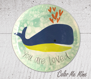 Anchorage Whale Love Plate