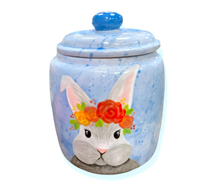 Anchorage Watercolor Bunny Jar