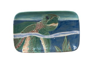Anchorage Swimming Turtle Plate