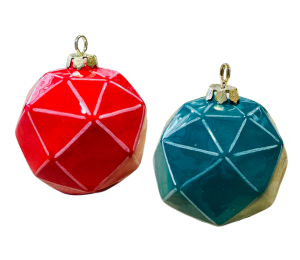 Anchorage Jewel Toned Faceted Ornament