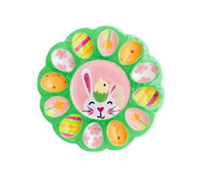 Anchorage Easter Sherbet Egg Plate